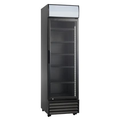 Display køleskab sort 317 liter - SD 417 BE Scandomestic