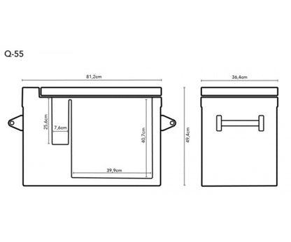 FTM Mobil køle/fryseboks 49 liter