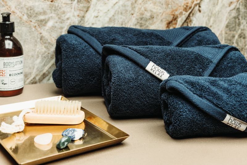 Hâws Relax Håndklædesæt 4 stk - Navy
