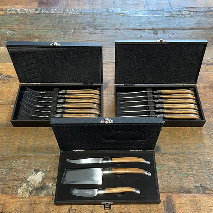 Laguiole pakkeløsning Knive gafler og ostesæt