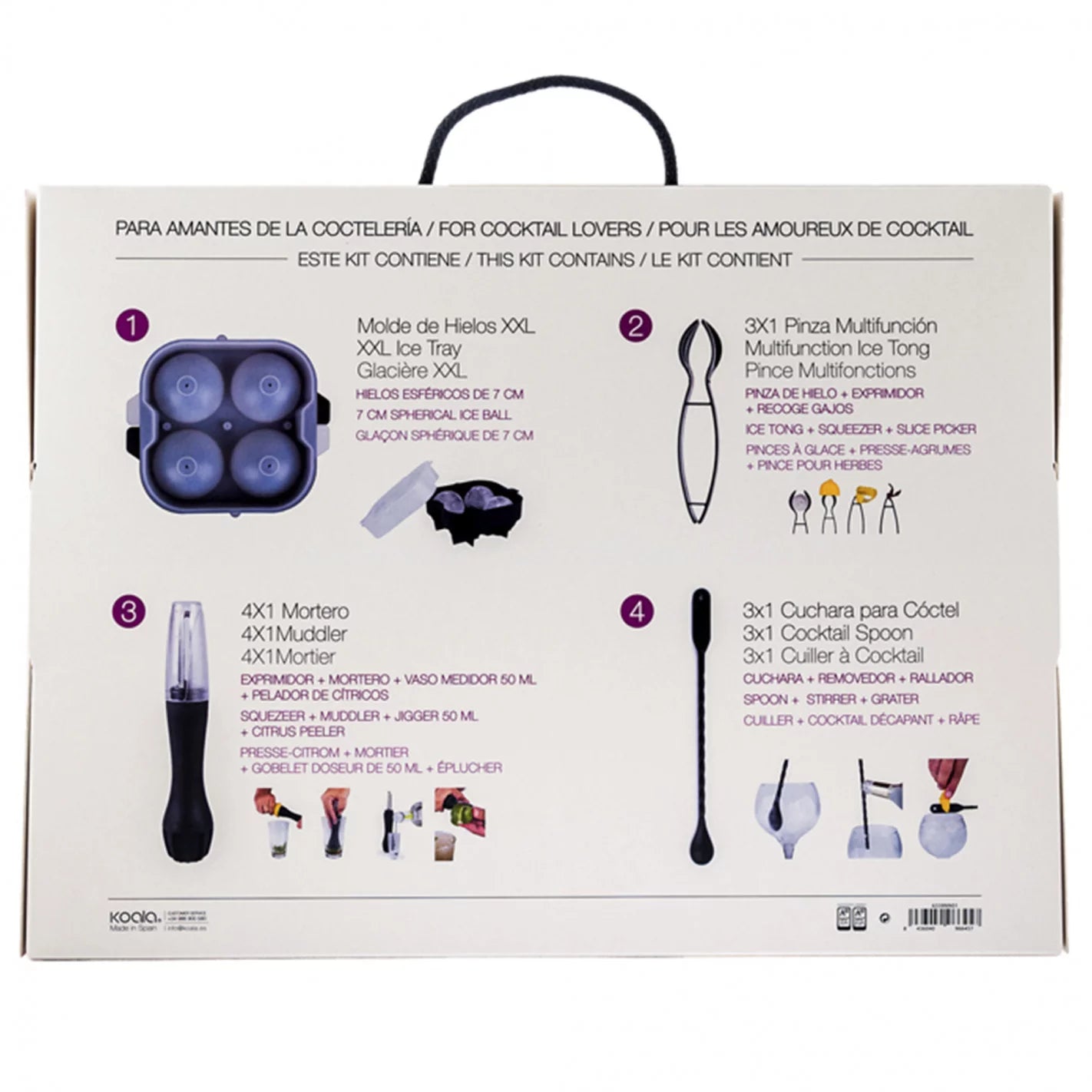 Koala cocktailsæt - Velegnet til Gin og Tonic