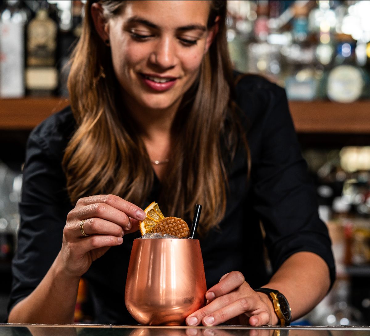 Cocktailglas kobber - sæt med 2 stk.