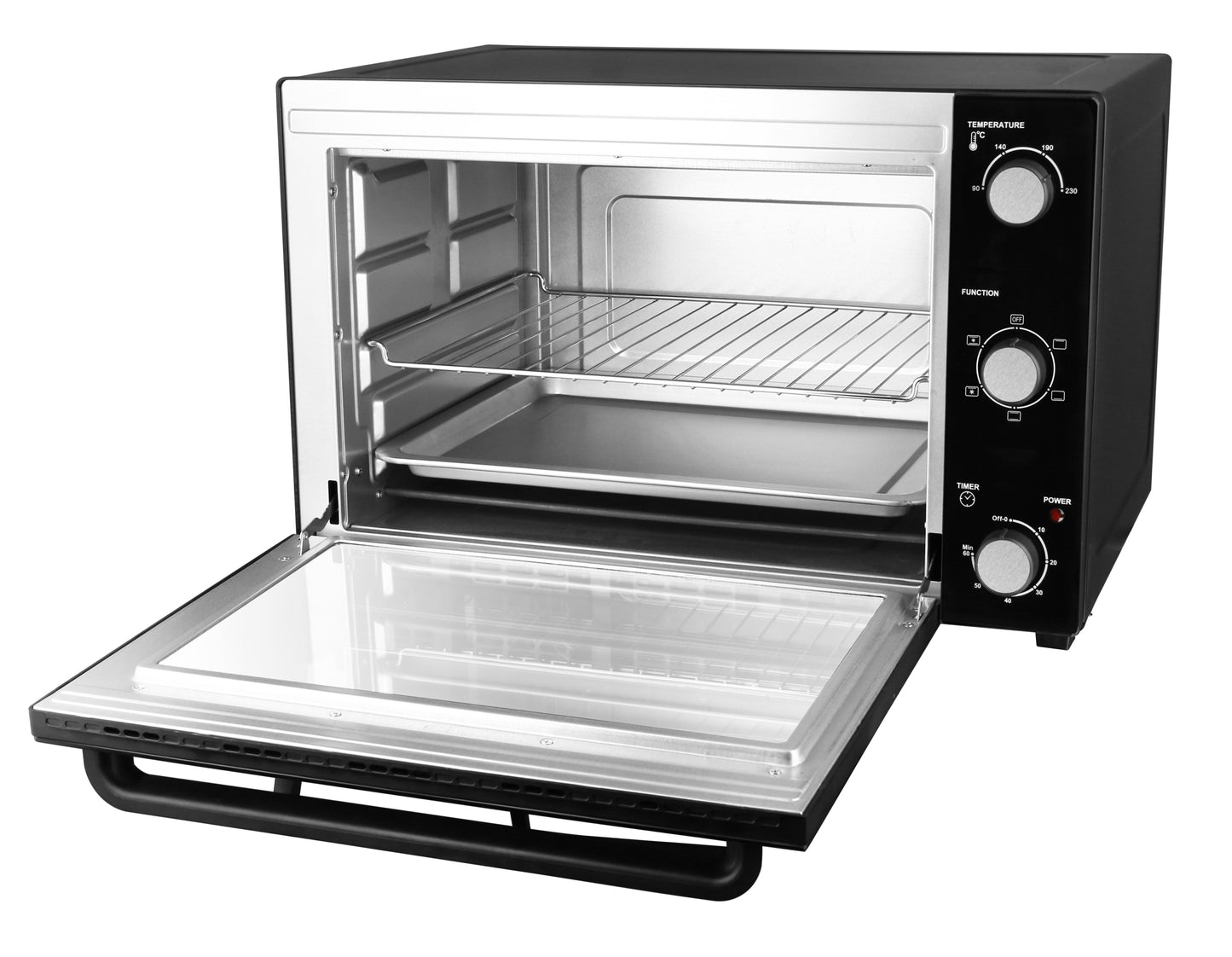 Mobil miniovn med varmluft 58 liter