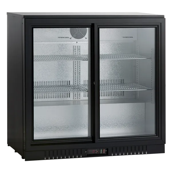 Barkøleskab med skydedøre 198 liter - SC 211 SLE Scandomestic