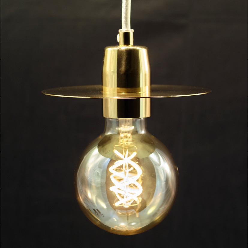 SCAN PENDEL E27 MESSING/MESSING HVID LEDNING