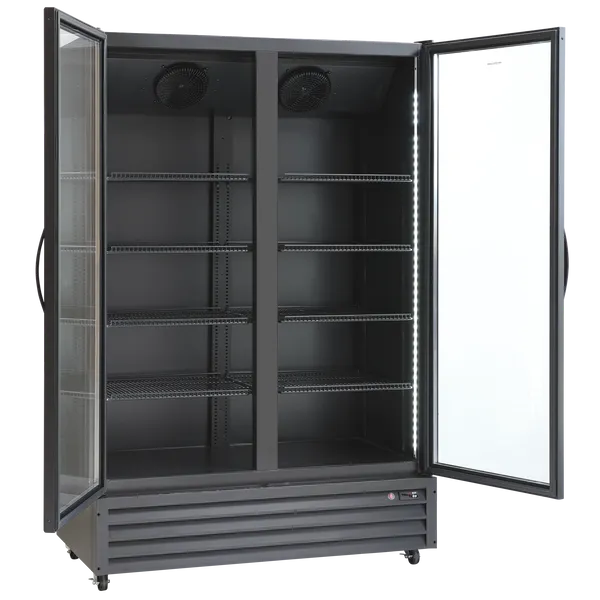 Display køleskab 1093 liter sort - SD 1326 BE Scandomestic