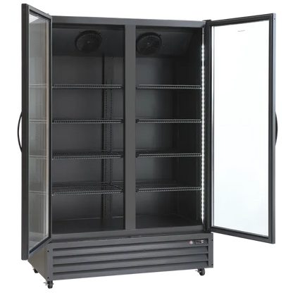 Display køleskab 1093 liter sort - SD 1326 BE Scandomestic