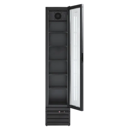 Display køleskab 166 liter sort - SD 226 BE Scandomestic