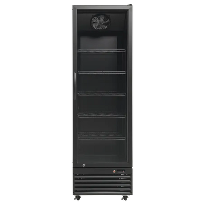 Display køleskab 361 liter sort - SD 426 BE Scandomestic