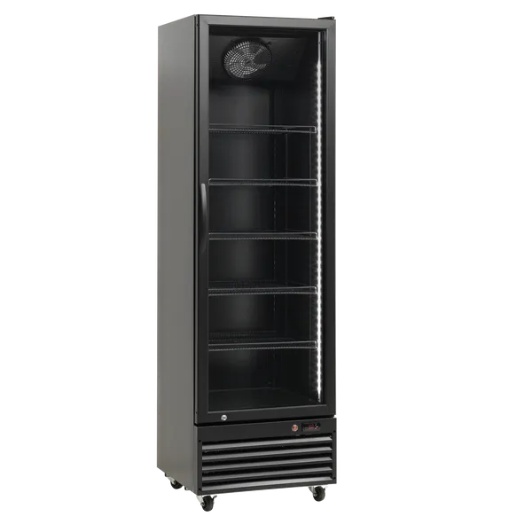 Display køleskab 364 liter sort - SD 426 BE Scandomestic