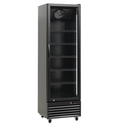 Display køleskab 364 liter sort - SD 426 BE Scandomestic